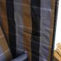 Preview: Wellness Strandkorb Halblieger Liegekorb Binz 304  Grau Gold kariert