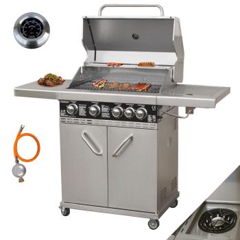 Vaiko Gasgrill "Chef 4" Grillstation Edelstahl Konstruktion 4 Brenner